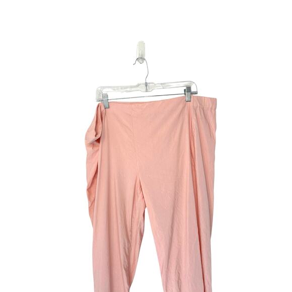 J. Jill Linen Stretch Pink Basic Mature Cropped Straight Leg Pants Size XL - Picture 5 of 10